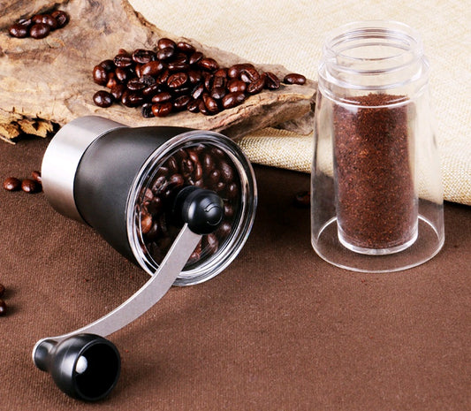 Portable hand coffee machine home coffee grinder with beans