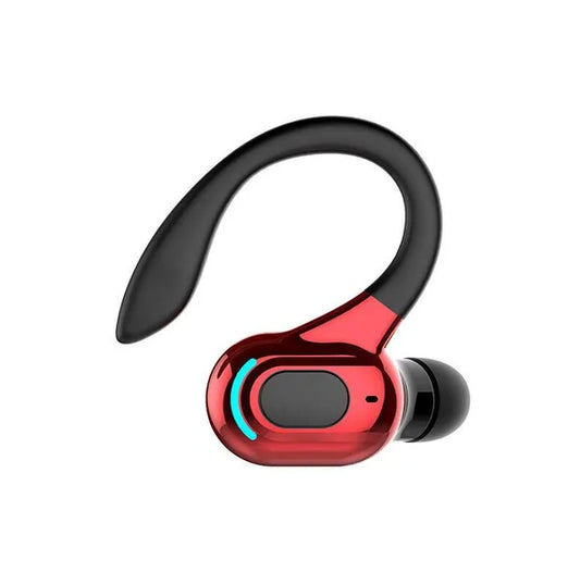 Red accent bluetooth 5.1 headset wireless earbuds earphones