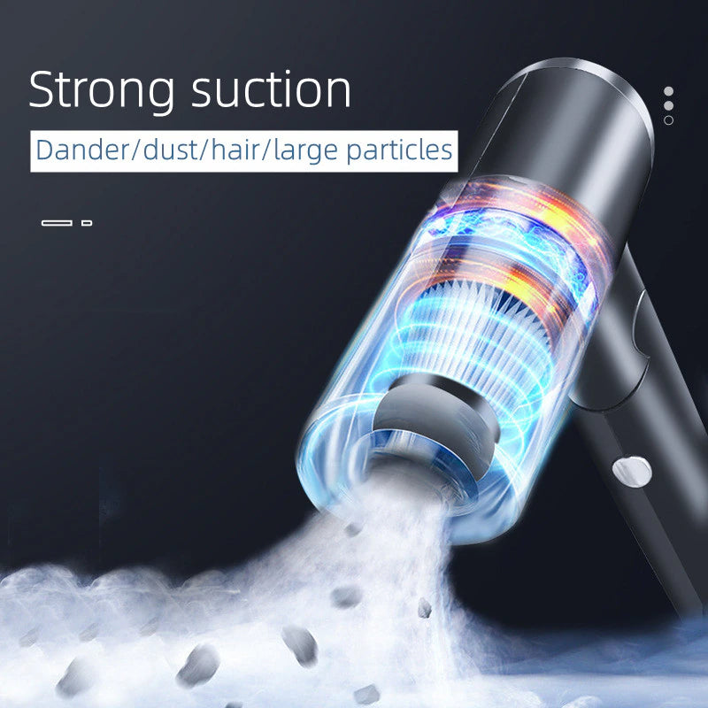 Wet and dry cordless handheld vacuum cleaner with strong suction