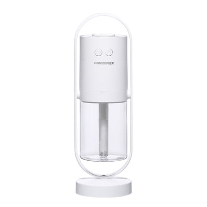 Portable usb air humidifier with projection night light for car and desk