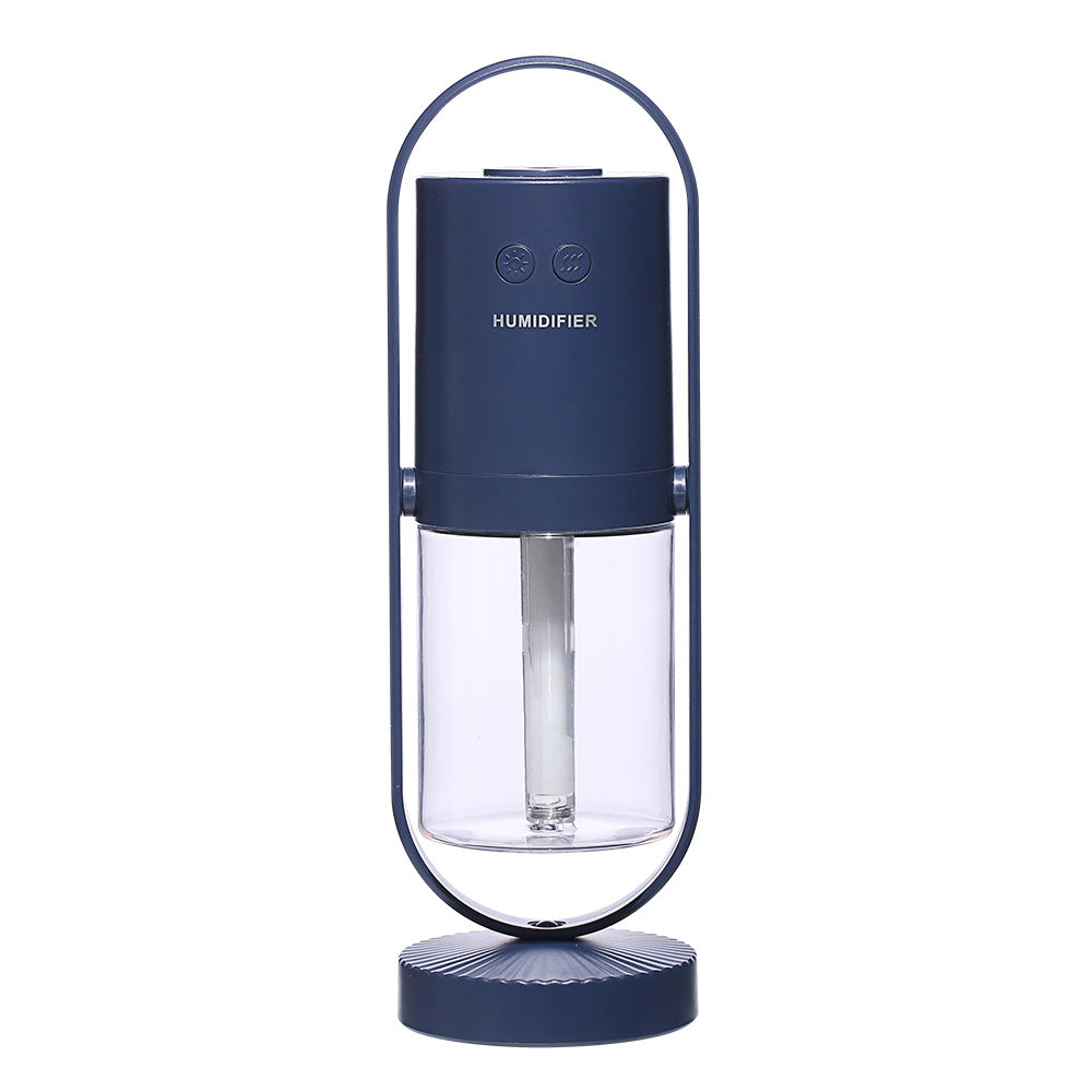 Portable usb air humidifier with projection night light for car and desk