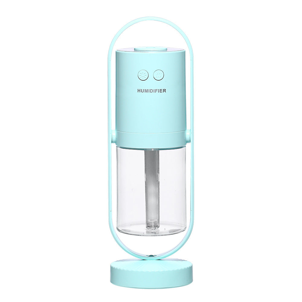 Portable usb air humidifier with projection night light for car and desk