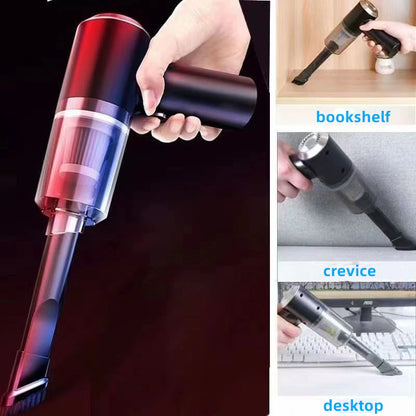 Cordless handheld vacuum cleaner for car seats and interior detailing