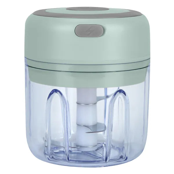 mini electric garlic chopper 250ml in green