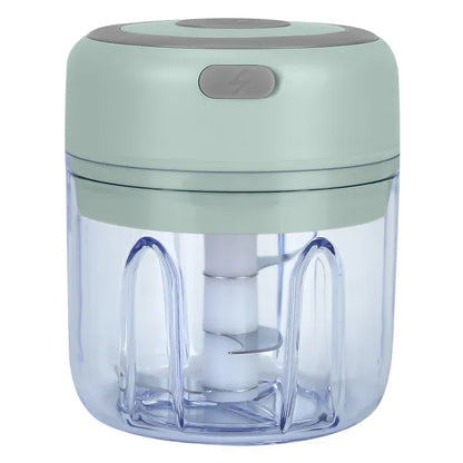 mini electric garlic chopper 250ml in green