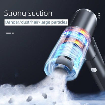 Wet and dry cordless handheld vacuum cleaner with strong suction