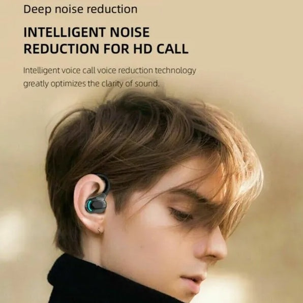 Single ear bluetooth 5.1 headset wireless earbuds earphones for sports