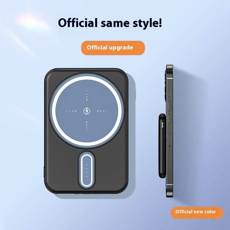 Slim magnetic snap power bank magsafe magnetic wireless charger 5000mah